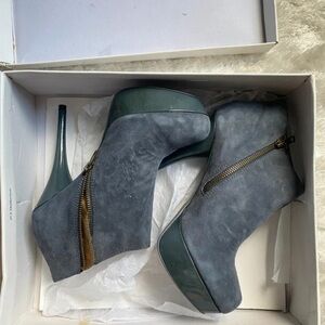 Steve Madden Slate Suede Platform Boots